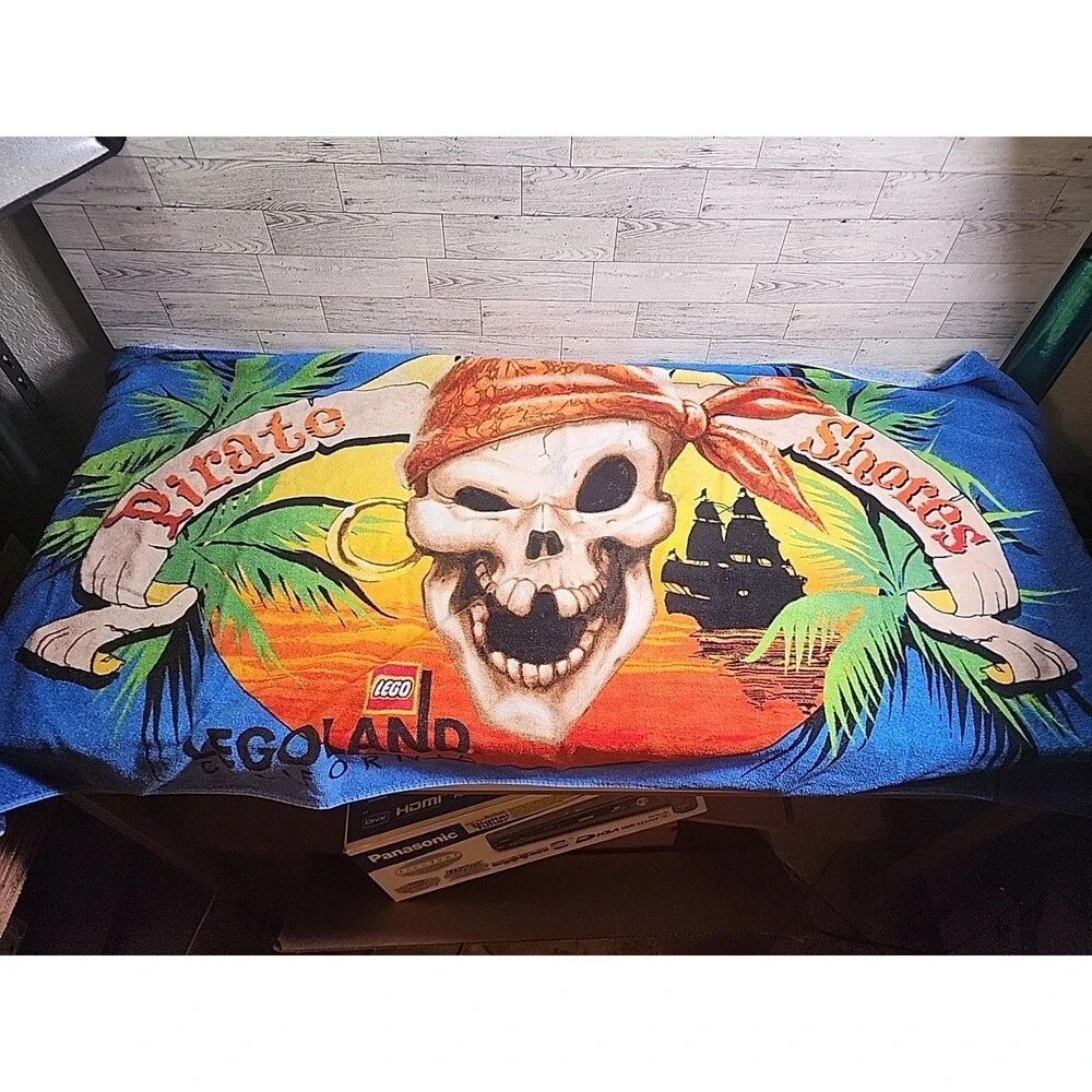 Official Legoland Exclusive Beach Towel Pirates Shores California Merch Souvenir